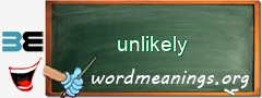 WordMeaning blackboard for unlikely